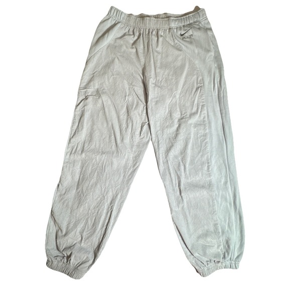 Nike Pants - Nike Air Womens Corduroy Joggers Light Grey High Waisted Sweatpants Large‎ L